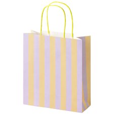 folia Papier-Tragetaschen "STRIPES NEON" Größe: S