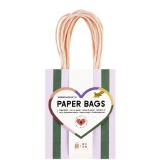folia Papier-Tragetaschen "STRIPES GLOW UP"...