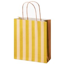 folia Papier-Tragetaschen "STRIPES GLOW UP" Größe: S