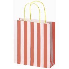 folia Papier-Tragetaschen "STRIPES NEON"...