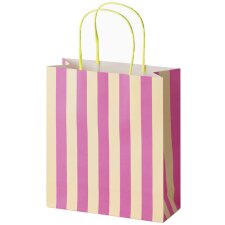 folia Papier-Tragetaschen "STRIPES NEON" Größe: M