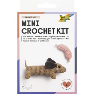 folia Mini-Häkelset "SAUSAGE DOG"