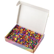 folia Kunstoffperlen-Mix BASIC Jumbobox 500 g