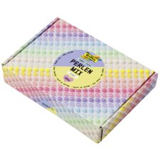 folia Kunstoffperlen-Mix PASTEL Jumbobox 500 g