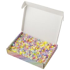 folia Kunstoffperlen-Mix PASTEL Jumbobox 500 g