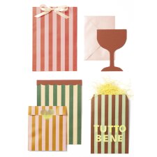 folia Flachbeutel Flat Paper Bags Stripes...