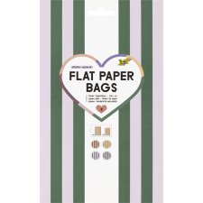 folia Flachbeutel Flat Paper Bags Stripes "GLOW...