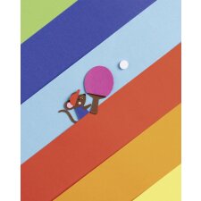 folia Tonpapier- und Fotokarton-Block BASIC A6 60 Blatt