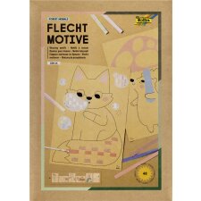 folia Flechtmotive Waldtiere DIN A4 48 Teile