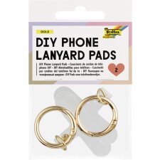 folia Handykette-Klebepads DIY Phone Lanyard Pads silber