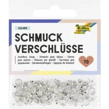 folia Schmuckverschluss-Set 70-teilig silber