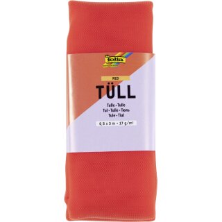 folia Tüll-Stoff 500 mm x 3 m rot