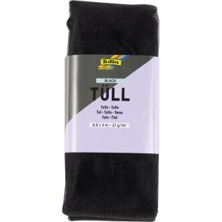 folia Tüll-Stoff 500 mm x 3 m schwarz