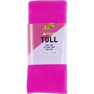 folia Tüll-Stoff 500 mm x 3 m neon-pink