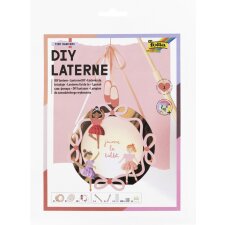 folia DIY Laternen-Bastelset Tiny Dancers metallic-roségold