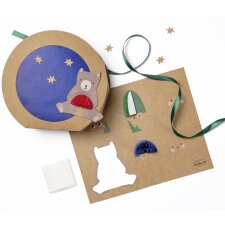 folia DIY Laternen-Bastelset woodland kraft