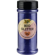 folia BIO Glitter 100 g blau