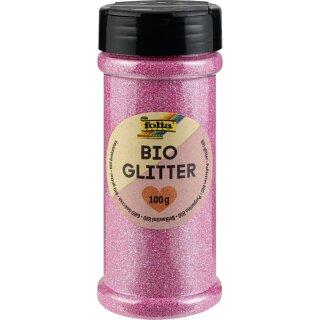 folia BIO Glitter 100 g irsisierend pink