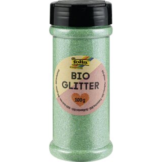 folia BIO Glitter 100 g irsisierend mint