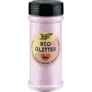 folia BIO Glitter 100 g irsisierend rosa