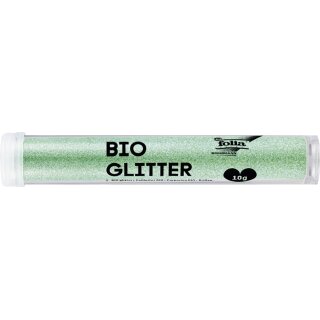 folia BIO Glitter Röhrchen 10 g irisierend mint