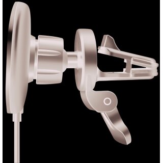 LogiLink Smartphone-KFZ-Magnethalter mit Ladefunktion rund