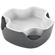 metaltex Snack-Schale 2in1 PP weiß / grau