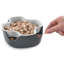metaltex Snack-Schale 2in1 PP weiß / grau
