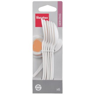 metaltex Eierlöffel Kunststoff transparent 6er Set
