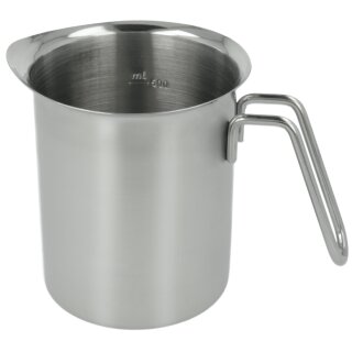metaltex Milchkrug mit Skala 0,7 Liter Edelstahl