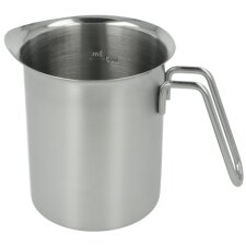 metaltex Milchkrug mit Skala 0,7 Liter Edelstahl