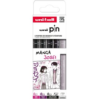 uni-ball Fineliner PIN "Manga Josei" 5er Set