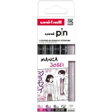 uni-ball Fineliner PIN "Manga Josei" 5er Set