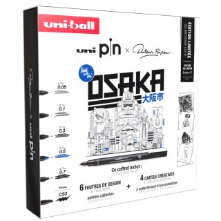 uni-ball Fineliner PIN "OSAKA" 6er Kreativset