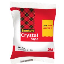 Scotch Klebefilm Crystal transparent 19 mm x 25 m