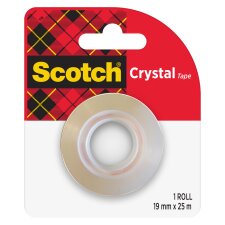 Scotch Klebefilm Crystal transparent 19 mm x 25 m