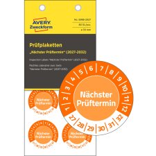 AVERY Zweckform Prüfplaketten "Nächster Prüftermin" 2027-32