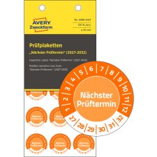 AVERY Zweckform Prüfplaketten "Nächster Prüftermin" 2027-32