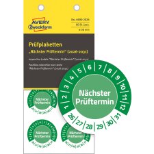 AVERY Zweckform Prüfplaketten "Nächster Prüftermin" 2027-32