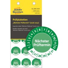 AVERY Zweckform Prüfplaketten "Nächster Prüftermin" 2028-33