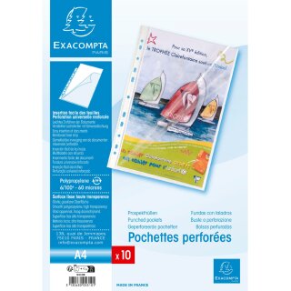 EXACOMPTA Prospekthülle DIN A4 PP transparent