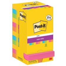 Post-it Haftnotizen super sticky notes 76 x 76 mm 8+4