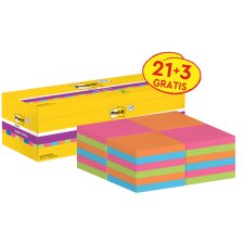 Post-it Haftnotizen super sticky notes 76 x 76 mm 8+4