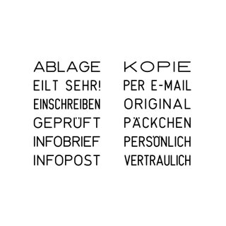 COLOP Wortbandstempel Mini-Folio S 120/W schwarz DE