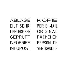 COLOP Wortbandstempel Mini-Folio S 120/W schwarz DE