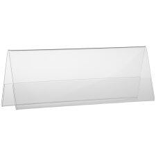 EUROPEL Tisch-Namensschild 210 x 75 mm Dach-Form 5er-Set