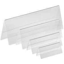 EUROPEL Tisch-Namensschild 105 x 40 mm Dach-Form 10er-Set