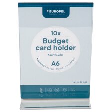 EUROPEL Tischaufsteller Budget DIN A6 hoch gerade