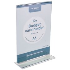 EUROPEL Tischaufsteller Budget DIN A6 hoch gerade