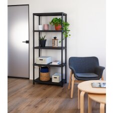 PAPERFLOW Mehrzweckregal Universal 84 4 Böden schwarz